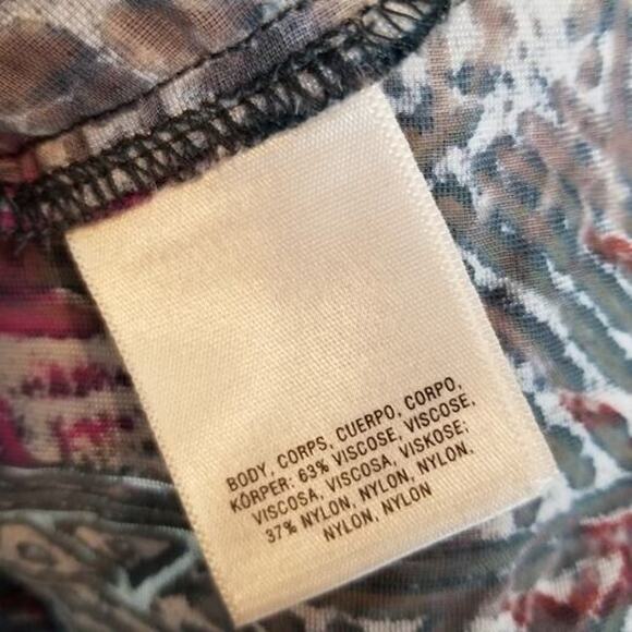 Anthropologie Velvet Burnout Kimono Whimsigoth Fairy Grunge Size XS/S Indie Boho - Picture 8 of 9